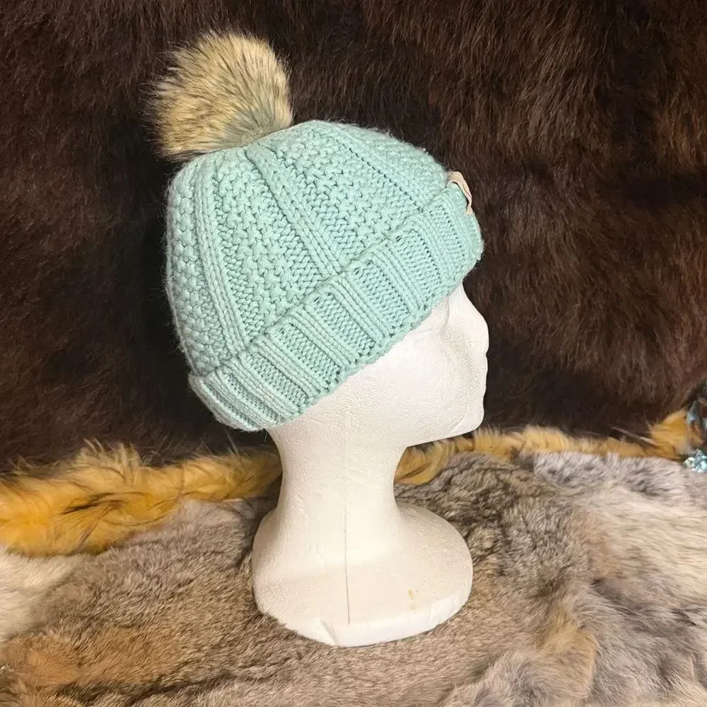 CC Knit Beanie with Pom Pom (3950)